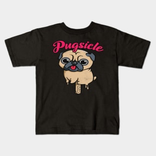 Pugsicle Ice Cream Dog Kids T-Shirt